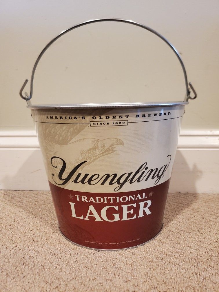 BOX of 3 YUENGLING METAL BEER BUCKETS