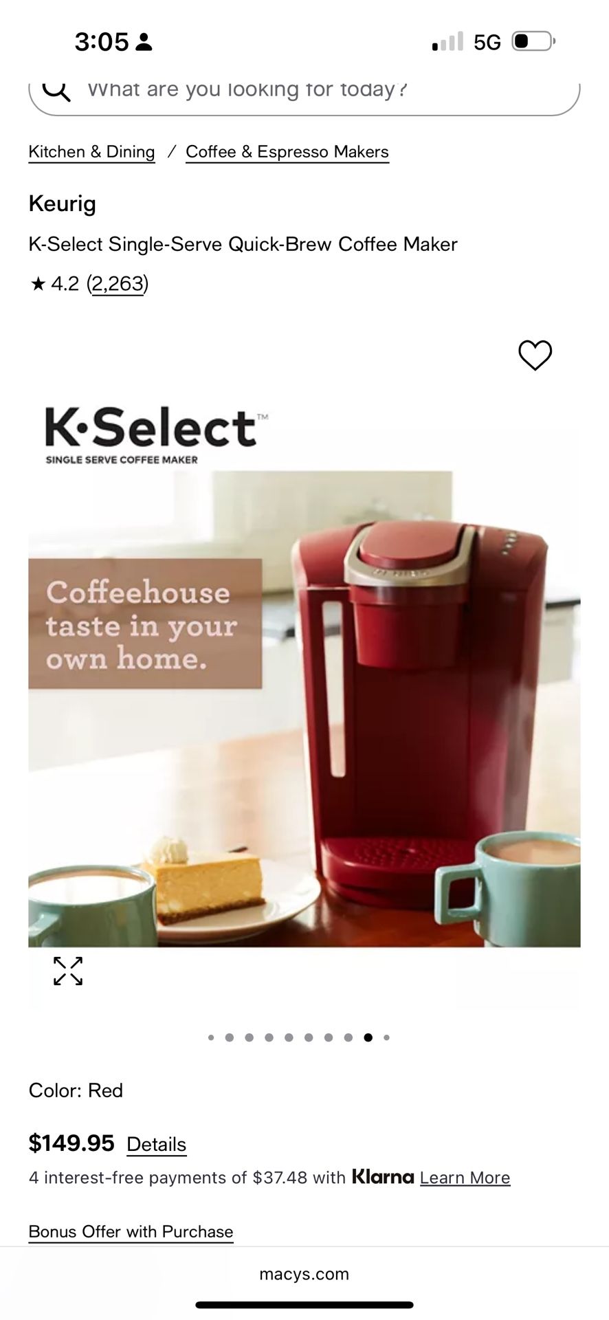Brand New In Box… Keurig coffee Maker. $65