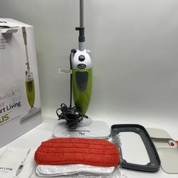 Smart Living Steam Mop Plus 7623-1 White Green Lightweight Portable Corded