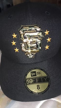 Men's San Francisco Giants New Era Black 2024 Armed Forces Day Size 8