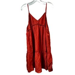 Cozy Casual Vibrant Burnt Orange Dress