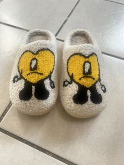 Bad Bunny Heart Slippers