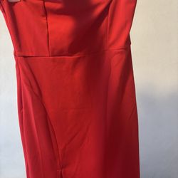 Strapless Red Dress Size M