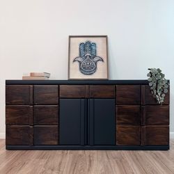 Gorgeous Restored Dresser / Credenza  72”L x 16.5”W x 31.5”H