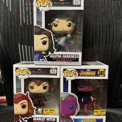 Marvel Funko Pop Scarlet Witch Vision Agatha 