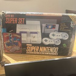 Super Nintendo Console Cib  With Box 