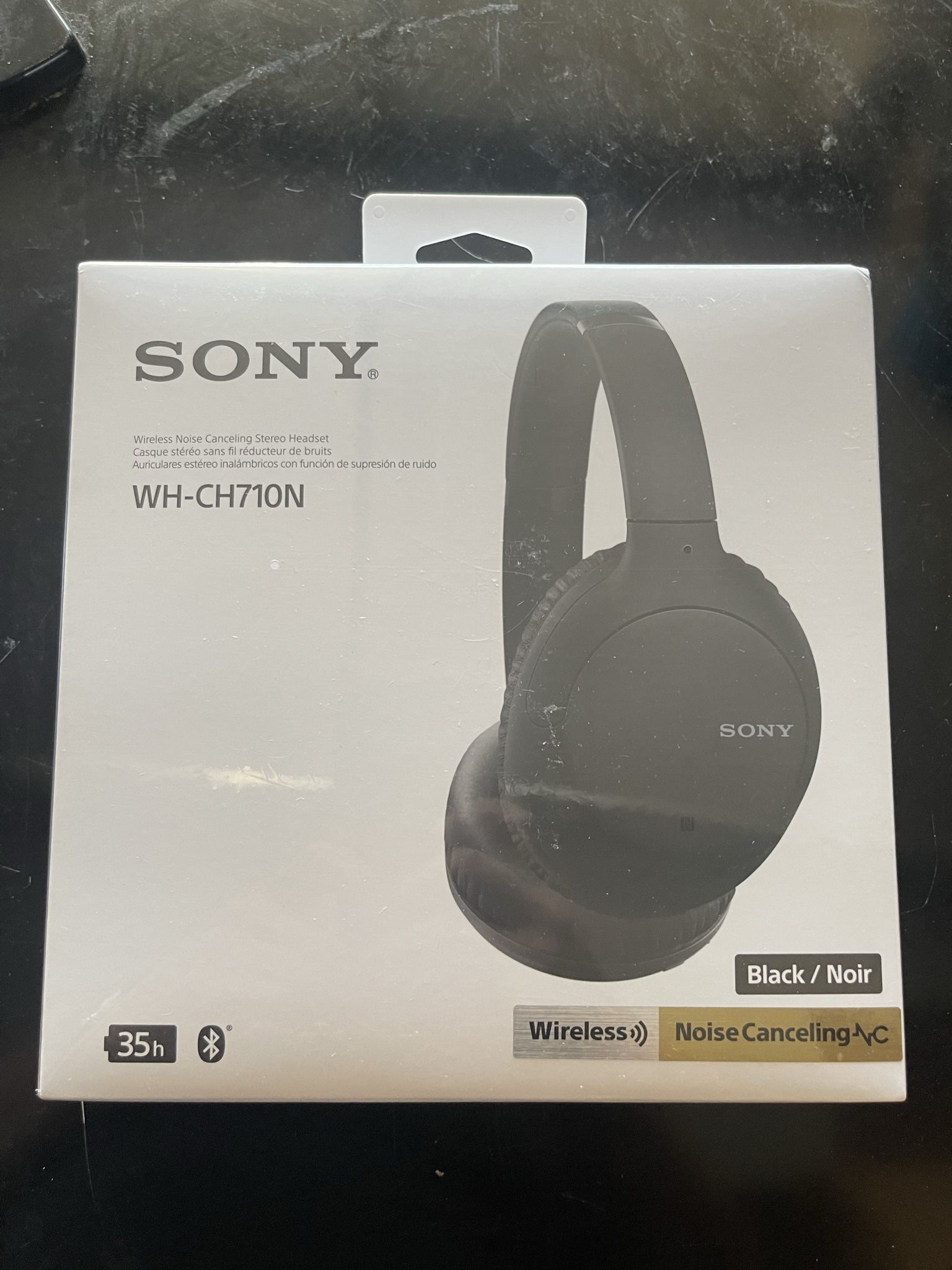 BRAND NEW Sony Noise Cancelling Headphones WHCH710N: Wireless Bluetooth Over the Ear Headset with Mic for Phone-Call, Black