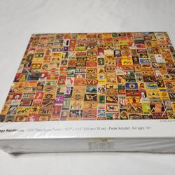 NEW Sealed 1000 Piece Vintage Matches Puzzle