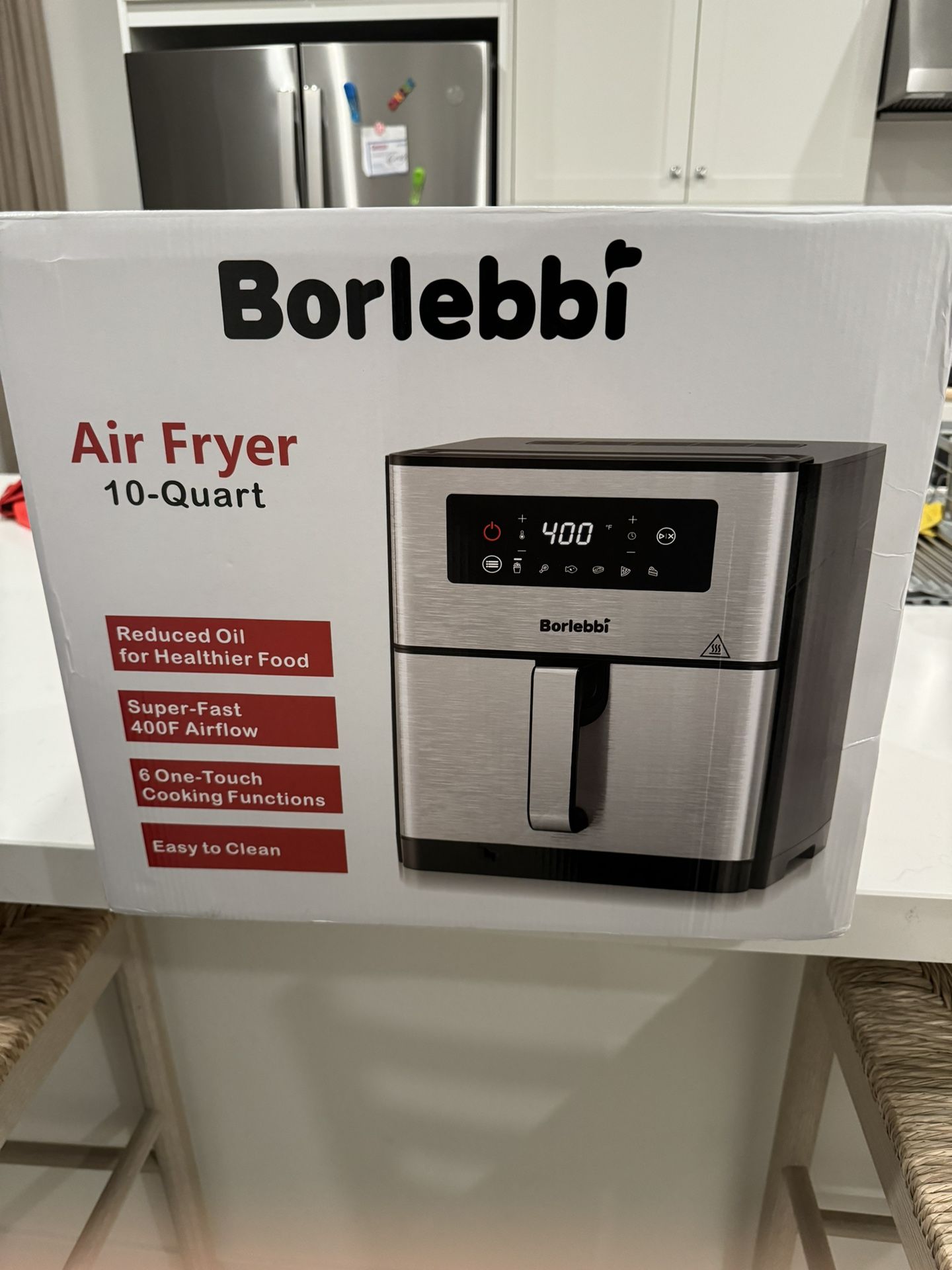 Borlebbi 10-Quart Air fryer (brand New)
