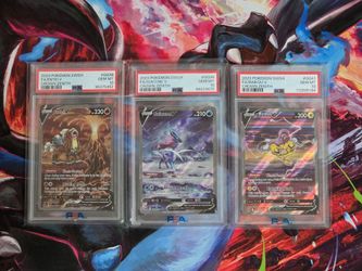 Suicune V GG38, Entei V GG36, Raikou V GG41 Crown Zenith PSA 10s Set
