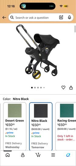 Doona stroller/car seat with car base.