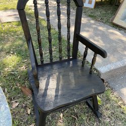 Vintage Wood Child’s Rocking Chair