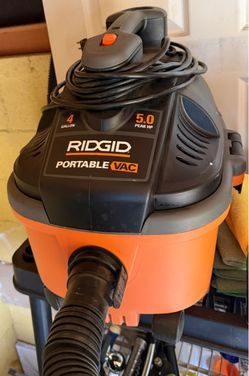 RIDGID 4 Gallon 5.0 HP Portable Wet/Dry Vac