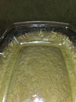 Vintage Princess House Fantasia Crystal Large Lasagna/Turkey baking casserole dish #535