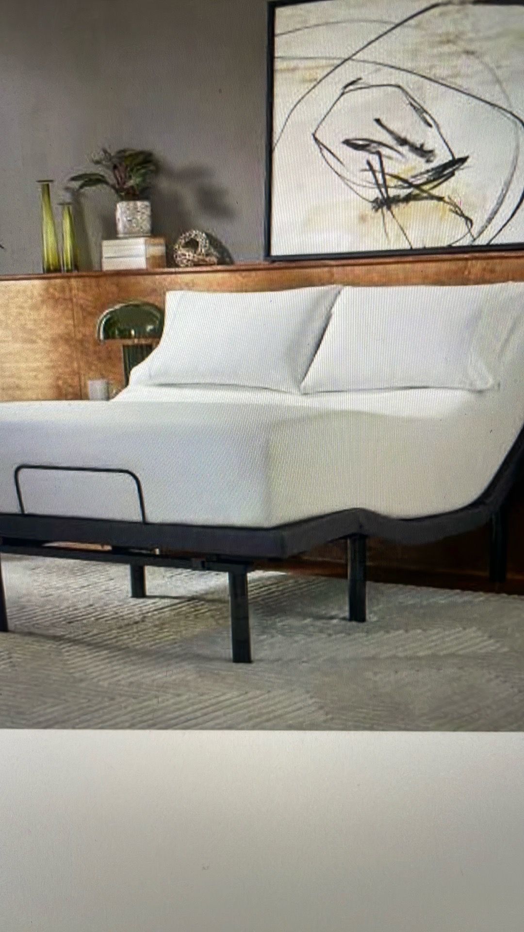 Adjustable Queen Bed Frame Combo