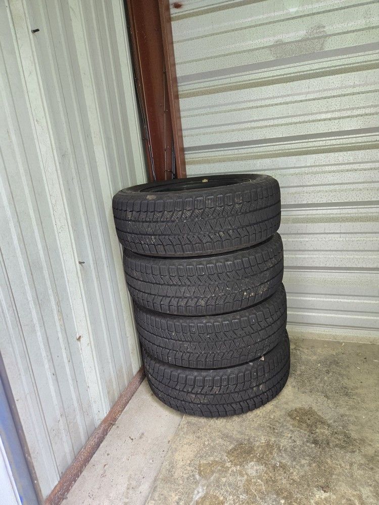 Winter Tires Bridgestone Blizzak WS90 205/60R16 on Steel Rims – Set of 4 OBO