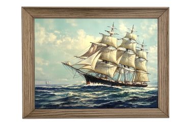 2 Large Framed Paintings by H Silva Hernandez