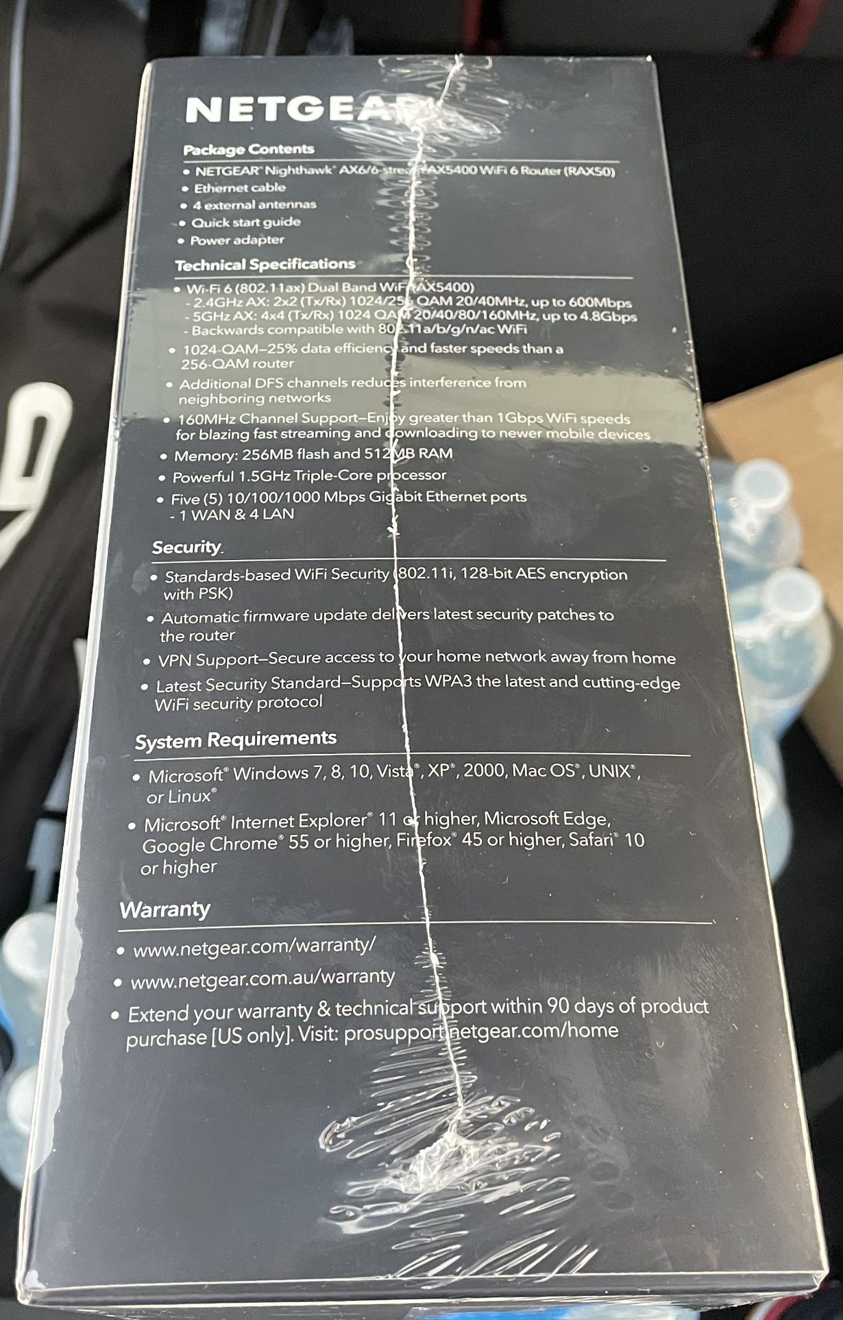 BRAND NEW NETGEAR NIGHTWALK AX 5400 ROUTER FOR SALE