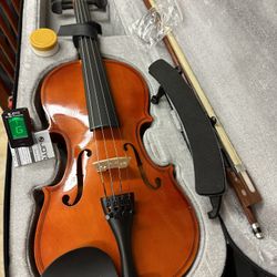 3/4 Size Violin with New Bow, Digital Tuner, Shoulder Rest, Extra Strings $130 Firm