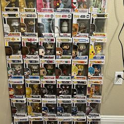 42 funko pops (included various shows and movies)