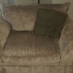 Couches,  Love Seat And Foot Rest . 