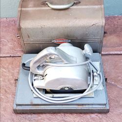 Vintage MCM Craftsman Circular Saw Tool With Metal Case