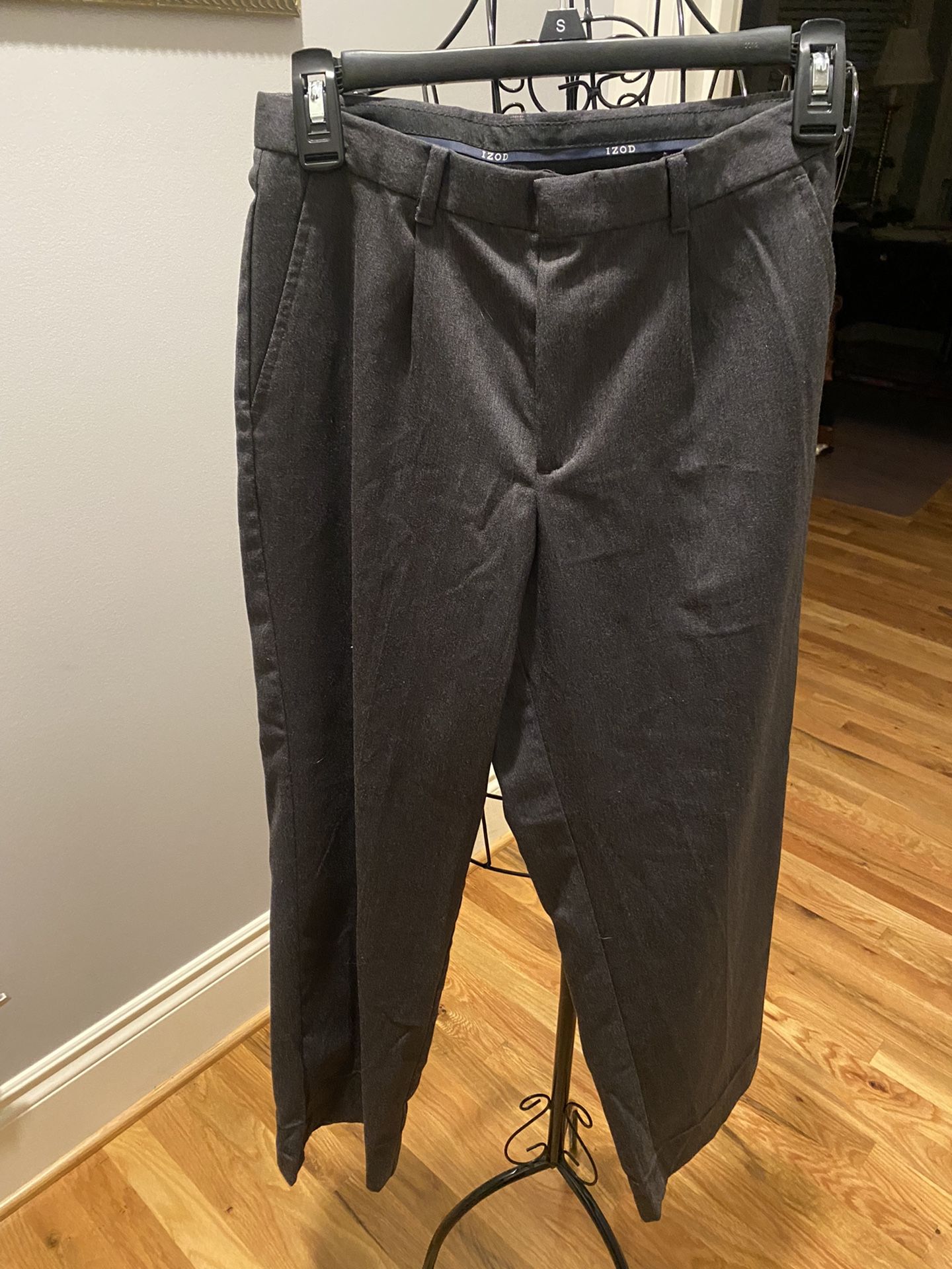 IZOD Boys Gray Dress Pants Slacks - Size 12 R