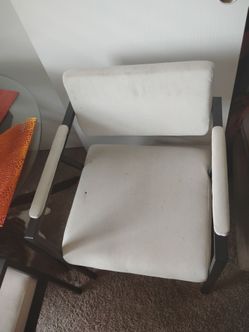 Small dining set 2 chairs/glass table