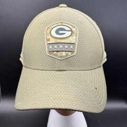 Green Bay Packers NFL Salute to Service New Era 39Thirty Olive Small / Medium