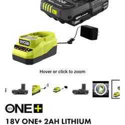 Ryobi Drill, Battery And Charger