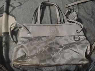 Y2K Early 2000’s White, Grey, & Metallic Coach