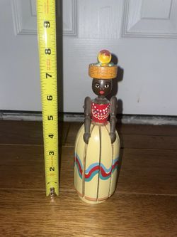 Vintage Baiana Woman Napkin Holder African Brazilian Bahian Folk Art - UNIQUE
