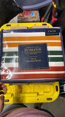 Pendleton Twin 3 Piece Flannel Sheet Set