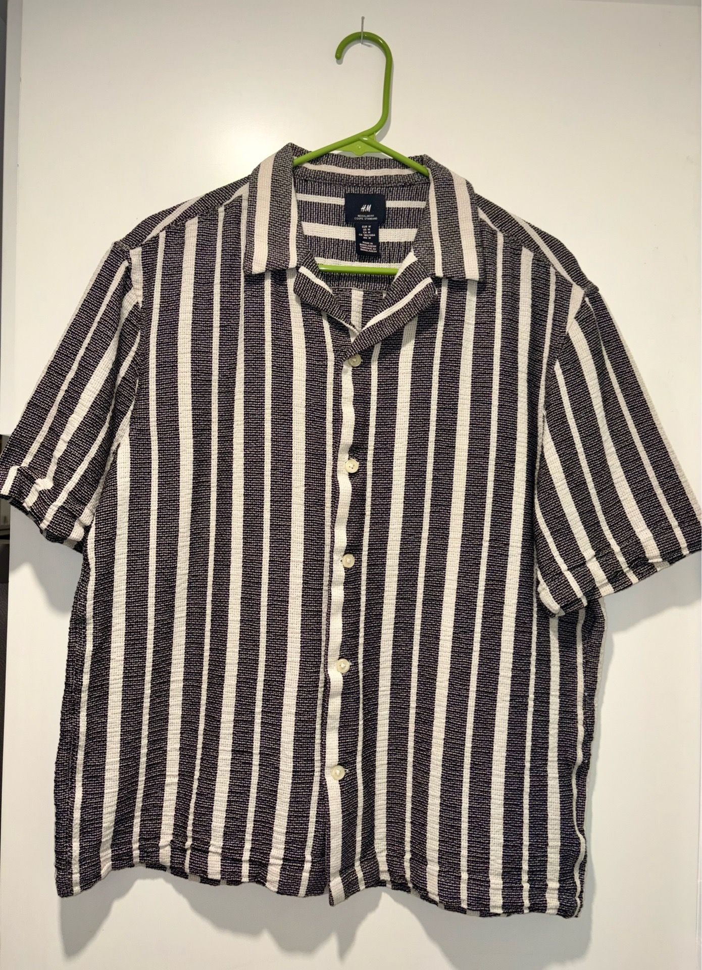 Black and White Striped H&M Shirt
