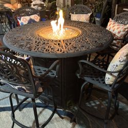 Patio Furniture Set With Fire Pit 