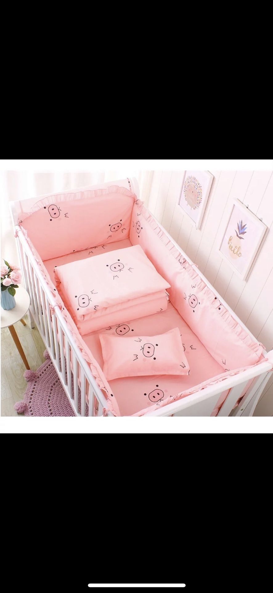 Baby Girl Crib Decor