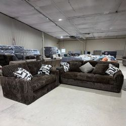 Midnight-Madness Chocolate Living Room Set