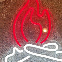 Flame Neon Sign 