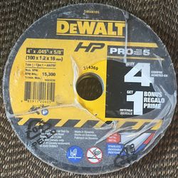 Dewalt 4in Metal And Stainless Steel Cutting Wheel 5pk. (WILL EXCEPT BEST OFFER)