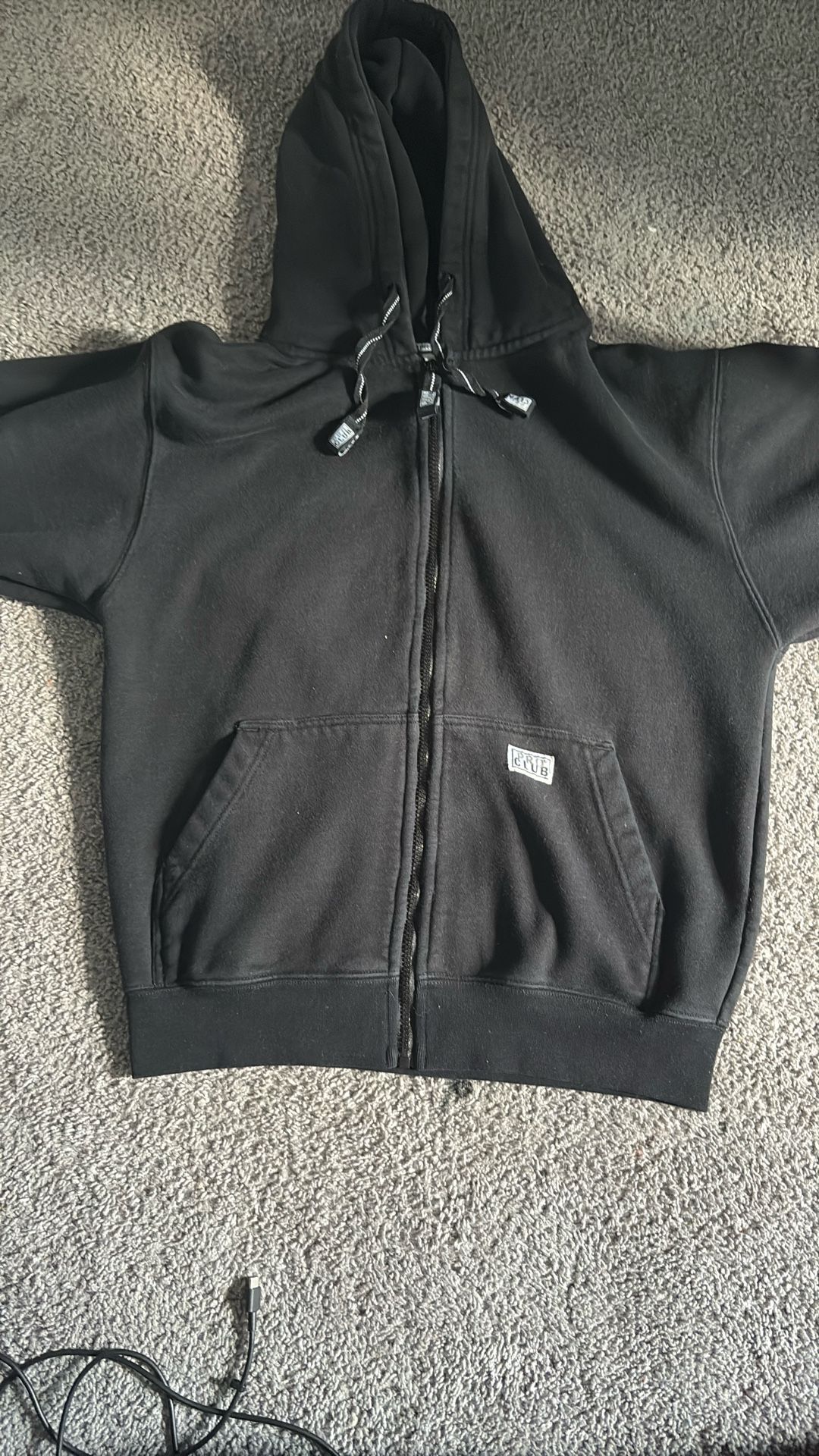 Black Pro Club Zip Up