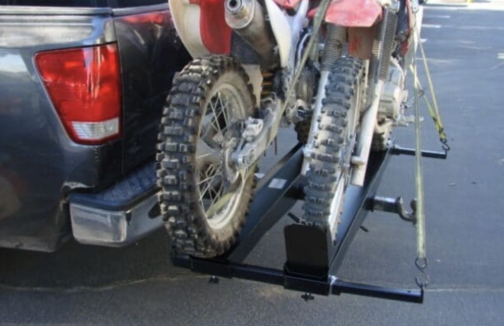 Double Motorcycle Hitch Carrier Rack - Bike or Bicycle (1000 Lb)