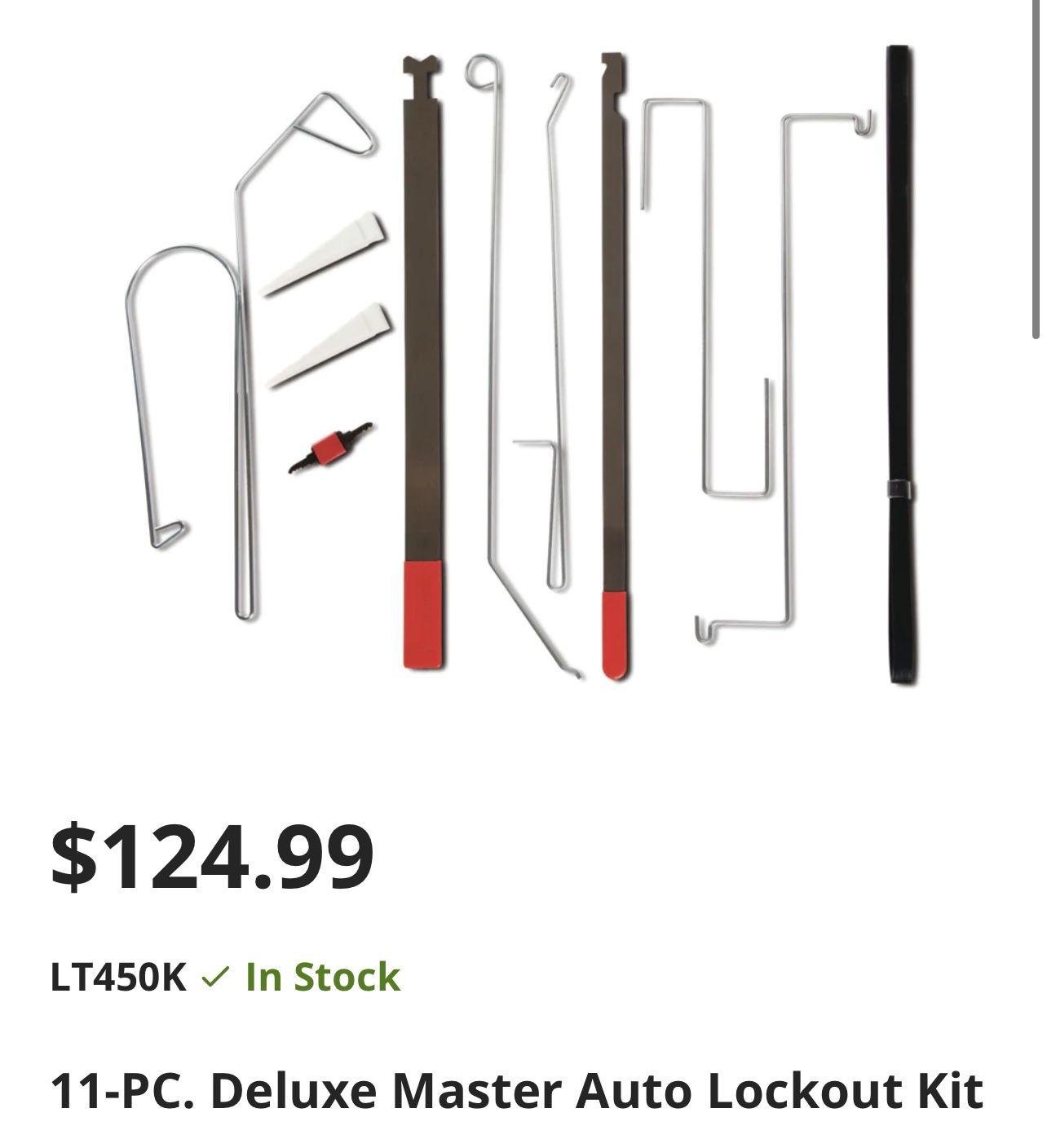 Mac Tools Deluxe Lockout Kit