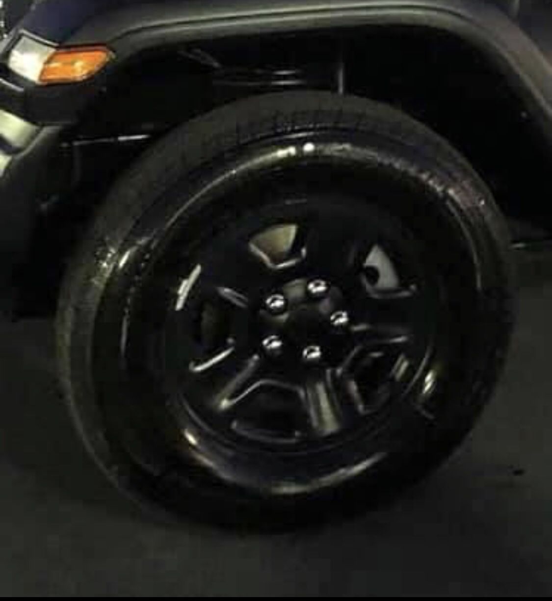 Set of 5 Jeep Tires and wheels