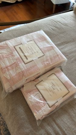 Twin duvet pottery barn cabana strips and pillow sham
