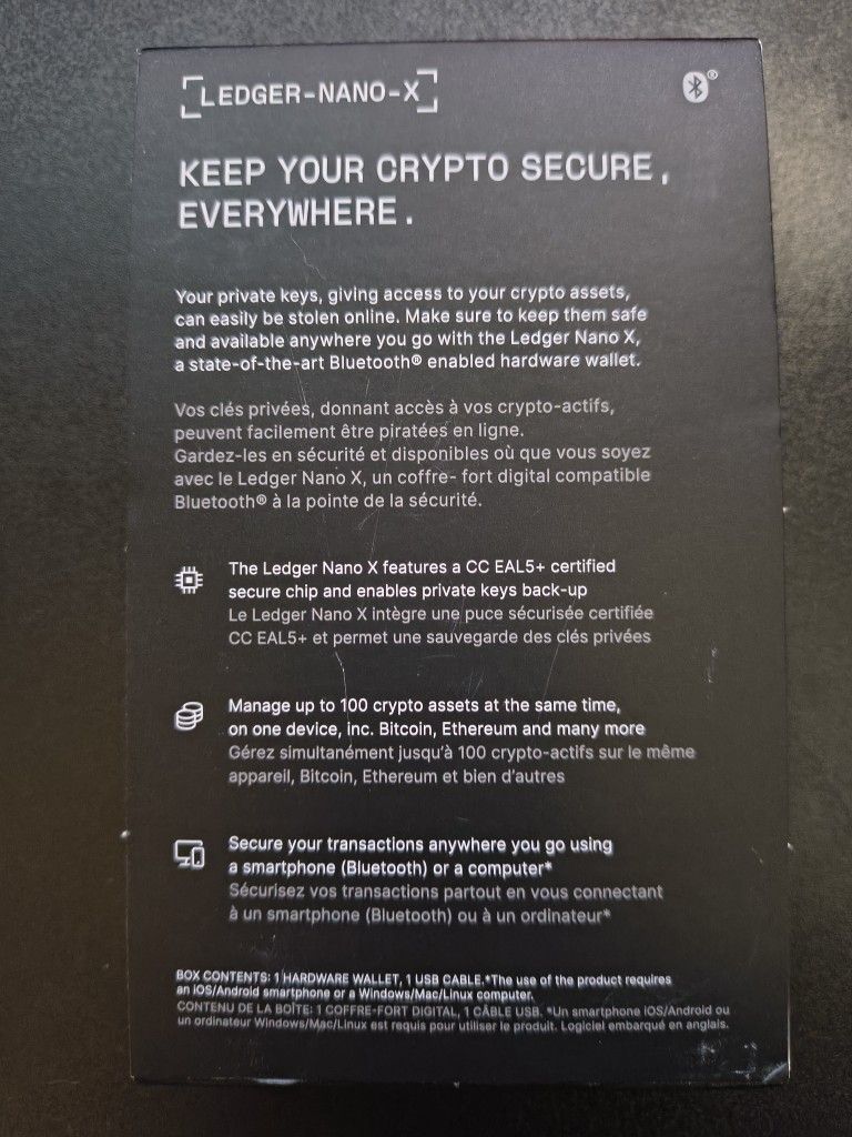 Ledger Nano X Crypto Wallet