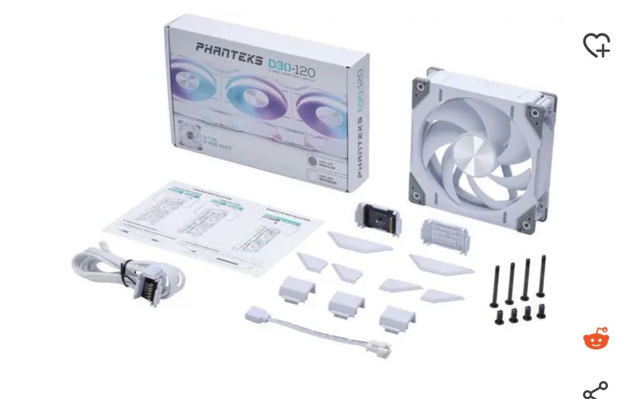 Phanteks D30-140 DRGB PWM Fan reverse and regular