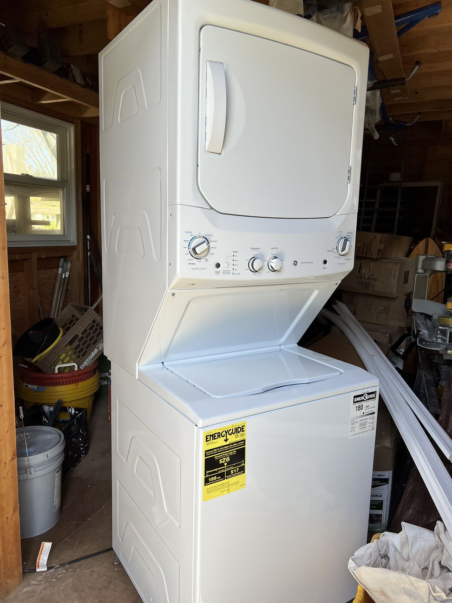 GE  Gas Space Saver Washer Dryer