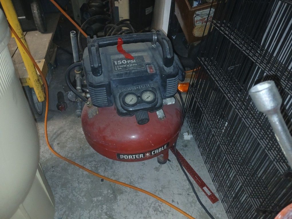 Porter Cable Air Compressor 6 Gallon