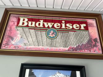 Budweiser beer sign 46” x 22”