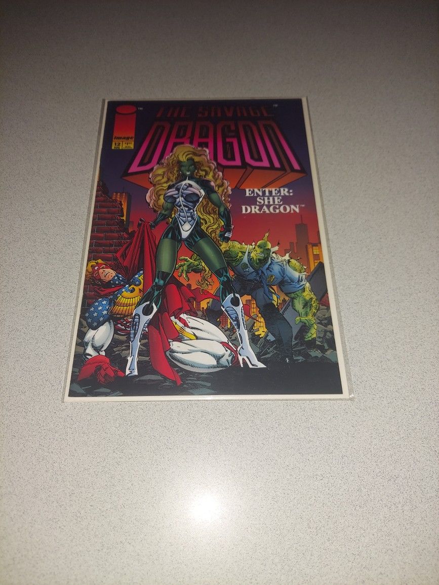 1994 THE SAVAGE DRAGON #12 COMIC BAGGED AND BOARDED